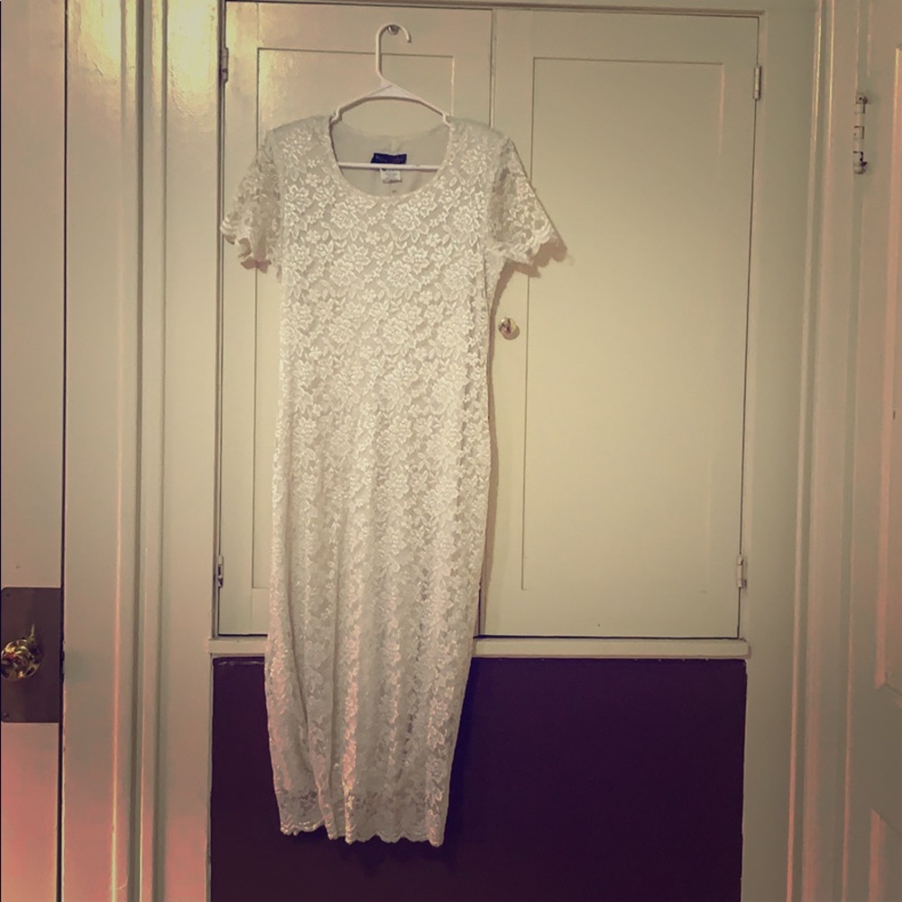 Faux wedding dress
